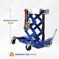 thumbnail image 3 of 450 Lbs Capacity Low Profile Transmission Jack with Safety Straps, 7-23 Inch Lift Range, Heavy Duty Auto Repair Lifting Jack with 4 Wheels for for Smaller Vehicles, 3 of 8