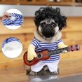 thumbnail image 1 of Disfraces divertidos de guitarra para perros Ropa para mascotas Ropa para perros Disfraz de chihuahua Teddy Pug Fiesta de Navidad Disfraces de Halloween Atuendo (l), 1 of 4