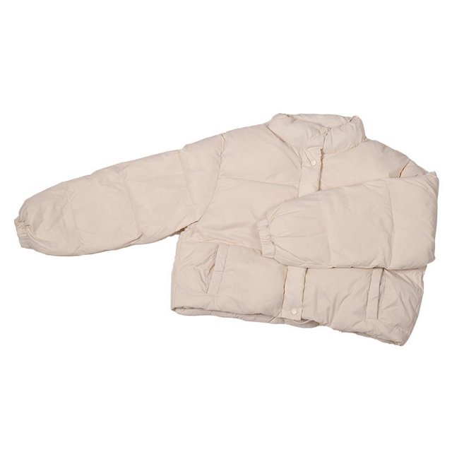 Otoño e Invierno versión coreana de mujeres pequeñas chaqueta de plumón corta gruesa suelta chaqueta de pan de plumón de pato blanco