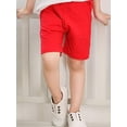 thumbnail image 4 of Toddler Little Kids Big Boys Jogger Knit Shorts with Pocket 2-12T,Red, 4 of 6