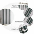 thumbnail image 5 of Vintage Stripes Shower Curtain Set ，Waterproof Fabric Shower Curtains Black Navy Gray Striped Abstract Lines Shower Curtains for Bathroom,Bathroom Decor 54x"78", 5 of 7