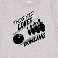 thumbnail image 4 of Inktastic This Kid Loves Bowling Boys or Girls Baby T-Shirt, 4 of 5