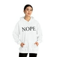 thumbnail image 4 of Nope. Funny Sarcastic Adult’s Unisex Cotton Pullover Sweatshirt Hoodie, 4 of 6