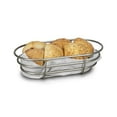 thumbnail image 2 of Spectrum Diversified Euro Basket, Classic Kitchen Design for Breads, Roll, Muffin Pastries & Baked Good Storage, Traditional Style Snack & Food Holder for Serving, 7 x 12.5 x 3.5, Satin Nickel, 2 of 8
