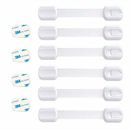 Booboo® (10 Pack) Premium Child Safety Cupboard Door Strap Locks | Baby Proof Your Cabinets with No Trapped Fingers | Extra Easy Installation, No Tools Needed