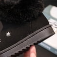 thumbnail image 6 of Eltusu Girls Snow Booties, Warm No Slip Windproof Comfy Winter Boots Shoes Black Size 12(Little Kids), 6 of 7