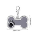 thumbnail image 4 of Herwey Étiquette pour Chat, Étiquette en Alliage pour Animal de Compagnie Identification du Nom du Chien Chat Pendentif en Forme d'Os, Collier Étiquette pour Chien, 4 of 7