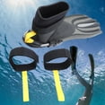 thumbnail image 1 of DYNWAVECA 1 Paire de Sangles Fixes pour Ailerons de Plongée sous-Marine Génériques à Dégagement Rapide Installation Simple Corde Anti-Perte Boucle Réglable 2.7-5.5 Pouces Jaune, 1 of 10