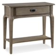 thumbnail image 1 of Leick Home Table Console en Bois Massif avec Tiroir Gris, 1 of 3