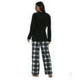 thumbnail image 5 of U2SKIIN Couple Pajama Sets, Plaid Matching Pajama Set for Men and Women Soft Warm Pjs Set（Black /White-black Plaid Womens, Small）, 5 of 7