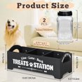 thumbnail image 7 of Cute Dog Treat Jar with Wooden Box, Pet Food Storage Container, 7 of 7