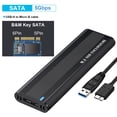 thumbnail image 4 of Baright Dual Protocol M.2 NVMe SSD Case 10Gbps M.2 NVMe SSD Enclosure Adapter Tool Free for Hard Drive Accessories, 4 of 9