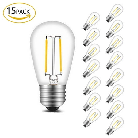 Brtlx S14 Led Edison Filament Bulb 1 5w 150lm Warm White 2700k 11w Brtlx S14 Led Edison Filament Bulb 1 5w 150lm Warm White 2700k 11w Incandescent Equivalent For