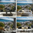 thumbnail image 6 of Peel and Stick Wallpaper Canvas Mackinaw Island Town View Modern Art Wall Mural Decor Self Adhesive and Removable 69in x 98in, 6 of 6