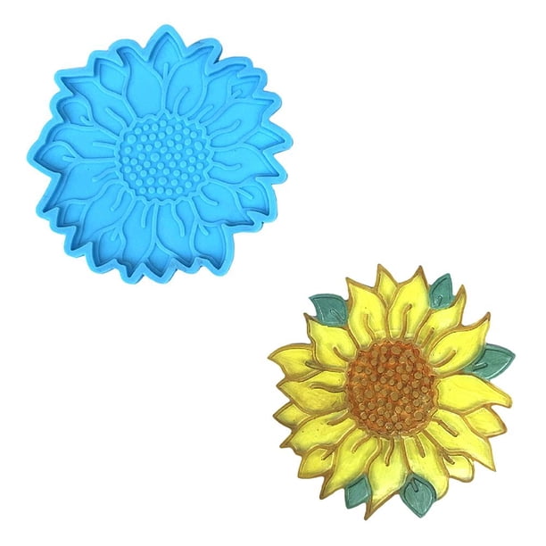 Silicona Para Posavasos 3D, Molde En Forma De Flor Para Manualidades Diy, Decoración De Mesa Para El Hogar Yuarrent HA044280-03