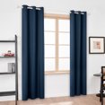 thumbnail image 2 of Deconovo Totol Blackout Curtains for Living Room, Thermal Window Drapes, Navy blue, 42 x 84 inch, 2 Panels, 2 of 8