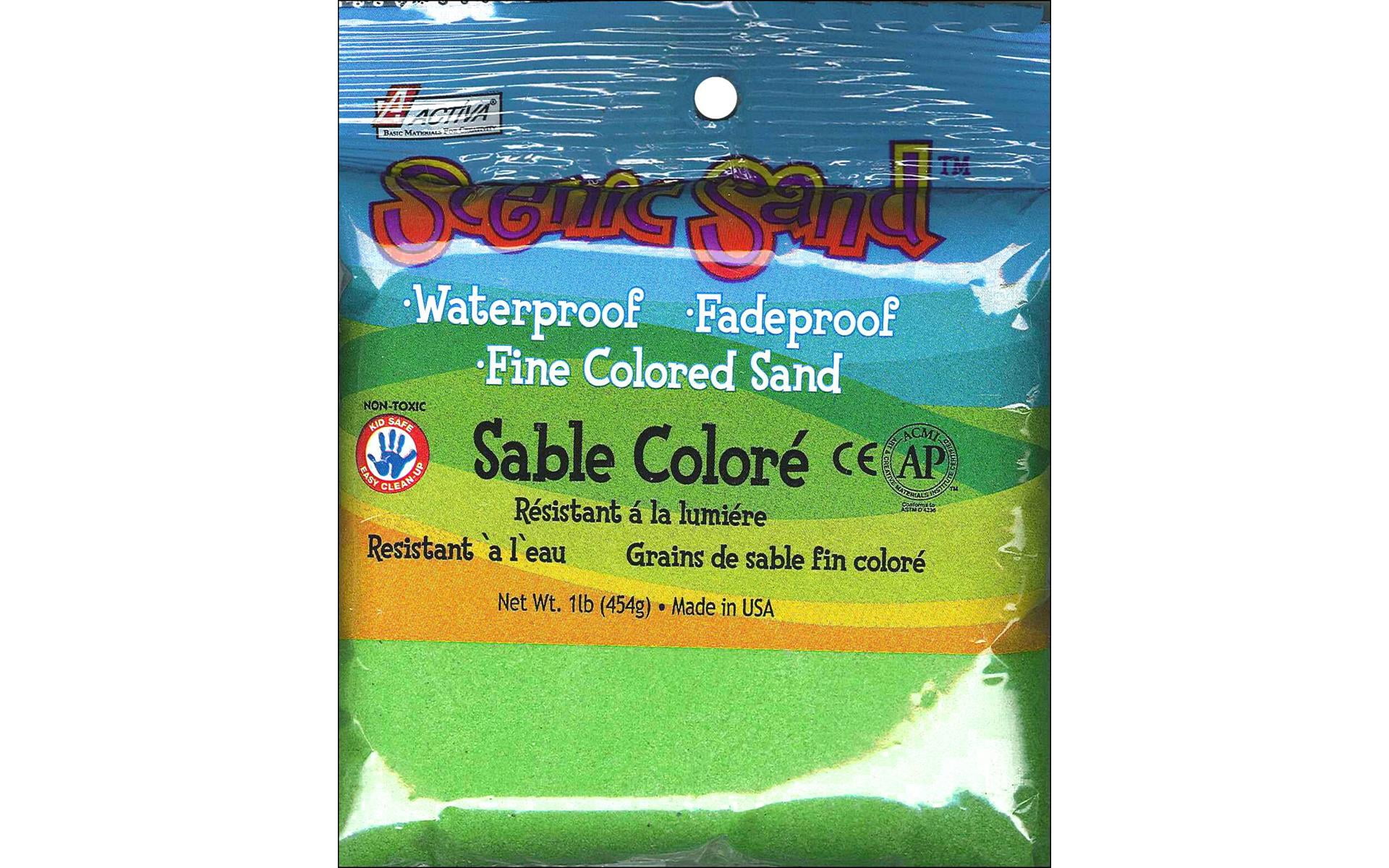 ACTÍVA 1 lb. Bag of Light Green Colored Sand - Scenic Sand