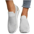 thumbnail image 2 of LOVZFMLL Shoes for Women Rhinestone Slip On Walking Shoes Fashion Breathable Spakle Glitter Non-Slip Sneaker for Everyday Work Travel White 6, 2 of 7