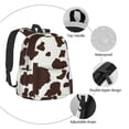 thumbnail image 6 of Rateoe Brown Cow Pattern Student Backpack,Backpack for School,Lightweight Bag,Travel Backpack,Outdoor Backpack,Large Capacity Backpack, 6 of 7