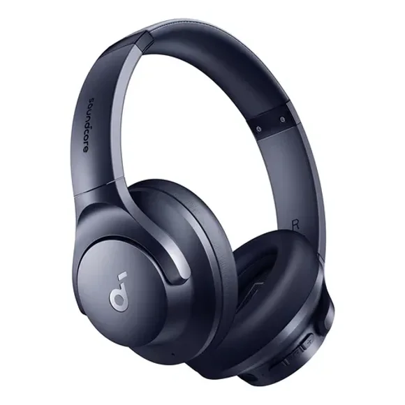 Soundcore by Anker Q20i Audífonos Inalámbricos Diadema con Cancelación Activa de Ruido, Bluetooth, Sonido Hi-Res, Bajos Potentes, 40h Reproducción, Modo Transparencia, App, Viajes