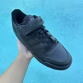 thumbnail image 3 of Adi-das Forum Low Triple Black Men's Athletic Shoes GV9766, 3 of 6