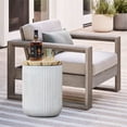 thumbnail image 4 of LuxenHome Set of 2 Indoor Outdoor Side Tables with Storage, 4 of 11