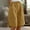Yellow, variant on frariair Shorts for Women Summer Cotton Linen Shorts Loose Fit Elastic Waist Knee Length Cosy Shorts Beach Shorts with Pockets Multi-color 1 PC