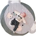 thumbnail image 2 of Alfombrilla de juego redonda para bebé, alfombrilla para gatear, cojín para gatear, alfombra con aire acondicionado para dormitorio de niños pequeños, 2 of 7
