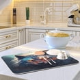 thumbnail image 6 of Wolf Fire Eyes Dish Drying Mat for Kitchen Counter, Ultra Absorbent Reversible Microfiber Dishes Drying Rack Pad Heat-resistant Mats 18x24in Home Decor, 6 of 7