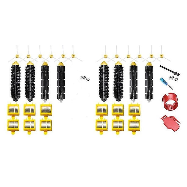 Kit de reemplazo de cepillo de rodillo de filtros Hepa para Irobot Roomba 700 Hy