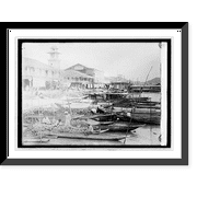 Historic Framed Print, Ecuador Wharfrat Guayaquil, 17-7/8" x 21-7/8"