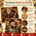 thumbnail image 3 of Christmas Pearl Art DIY Kit, 5D Pearl Diamond Art Kit for Adults Christmas, 3D Beaded Painting Craft with Clear Symbols, 12 Inch Holiday Wall Art Decoration and Gift, 3 of 8