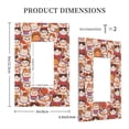 thumbnail image 3 of Fotbe Maneki-Neko Cats Print Duplex Receptacle Wall Plate, 1-Gang 5.0" x3.0" Wall Outlet Covers, Dual Outlet Faceplates Covers, Color-matched Screws Included-Style U, 3 of 6