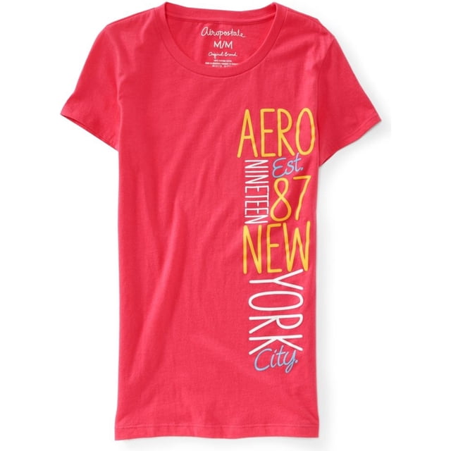 Camiseta gráfica de Mujer Aeropostale Aero Est. 87 New York City, Rosa, Grande