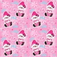 thumbnail image 3 of Pink Snowman Pattern 20x20 Black Modern Framed Museum Art Print Titled - Sheena Pike Art And Illustration, 3 of 5
