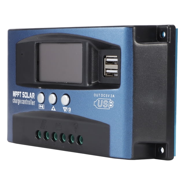 Regulador de carga solar, controlador de carga solar MPPT Regulador de panel solar Controlador fotovoltaico Ultra sensible