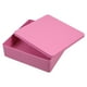 thumbnail image 1 of Caja de hojalata decorativa grande para guardar galletas, bocadillos y regalos en casa Contenedor de metal con tapa, ideal para organizar la cocina Rosa, 1 of 8