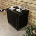 thumbnail image 5 of Decksplore 30 Gallon Deck Box Lockable Resin Outdoor Storage Box, Waterproof Outdoor Container, for Storing Furniture Cushions, Pillow, Tools Black, 5 of 7