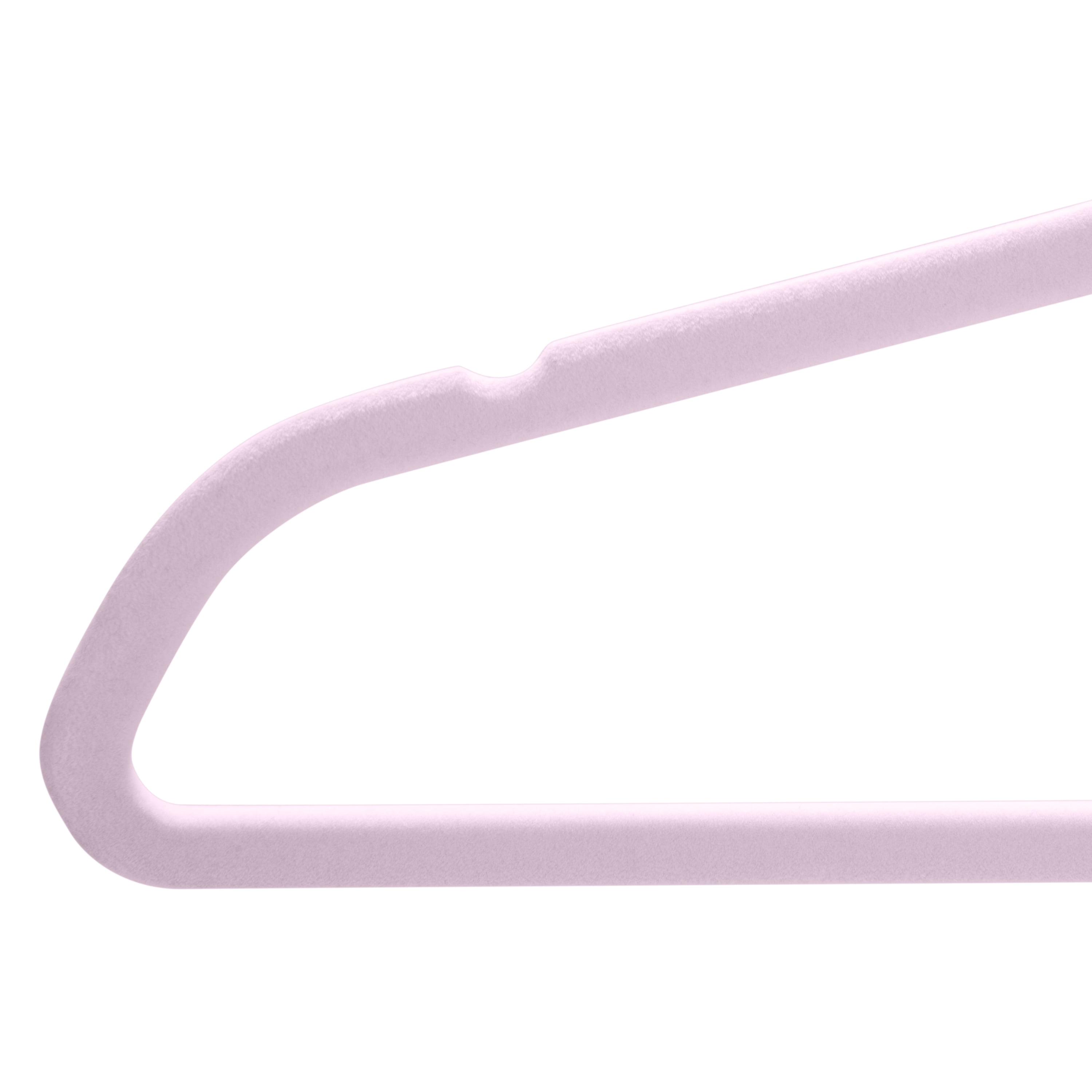 Simplify Kids 100 Pack Velvet Hangers in with Unicorn Icon in White 