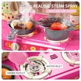 thumbnail image 5 of KukuFun Kids Play Kitchen Playset for Toddlers Girls, Toy Kitchen Sets Pretend Play Food Toys for Girls Kids Ages 2-6, with Light Sound Spray, 5 of 8