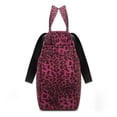 thumbnail image 5 of Wrangler Large Tote Bag for Women Designer Leopard Print Purse for Travel Work Gym, Purple, 5 of 6