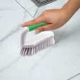 thumbnail image 6 of Heavy Duty Scrub Brush with Stiff Bristles | Non-Slip Handle | Carpet, Tile & Shower Cleaner | Blue, Yellow or Green | 5.9x2.75 Inch Household Cleaning Brush, 6 of 6