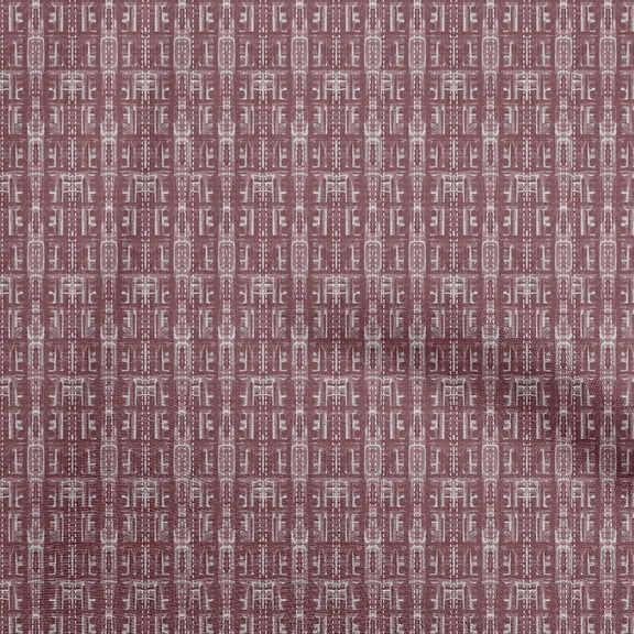 oneOone Cotton Cambric Maroon Fabric Texture Fabric For Sewing Printed Craft Fabric By The Yard 56 Inch Wide