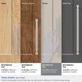 thumbnail image 3 of Amerock Collet 10-1/16 inch (256mm) Center-to-Center Satin Nickel Cabinet Pull, 3 of 6