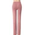 thumbnail image 4 of KDDYLITQ Track Pants Women Oversized Drawstring Pants Baggy Straight Wide Leg Joggers Barrel Plus Size Loungewear Stripes Loose Sweat Pants with Pockets Pink XL, 4 of 5