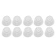 thumbnail image 4 of 10 Pcs  Ear Tips Transparent Double Layer Closed Anti Static Soft Silicone Earplug Domes, 4 of 7