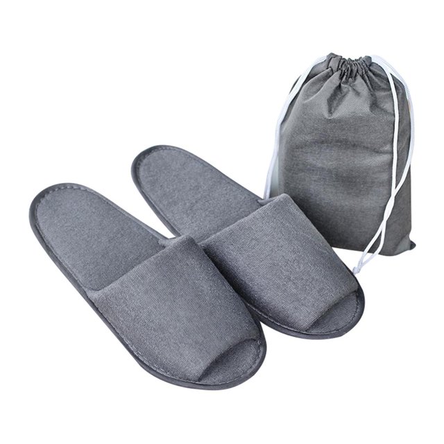 Unisex Hotel Travel Spa Zapatillas De Algodón Desechables Para Huéspedes De Interior Gris Para Hombres SM SunniMix Zapatillas desechables de hotel