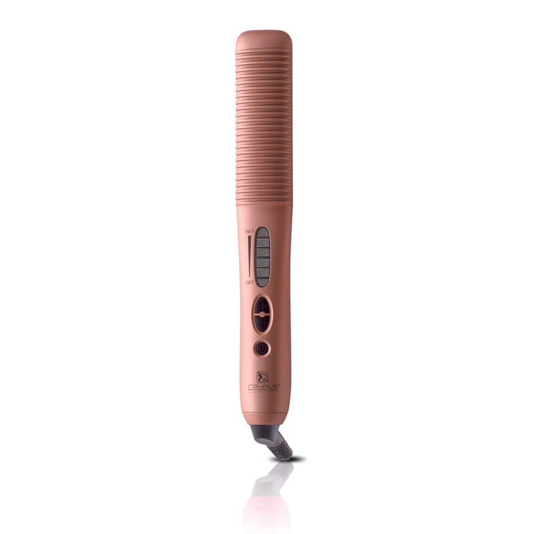 Pink Multi-Purpose Ceramic Hair Tool Multi-Purpose Ceramic Hair Brush - Rose Gold - Walmart.com main image 4