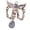 F, variant on Rhinestones Wing Pendant Craft Supplies Jewelry Embellishment With Long Time Use Alloy