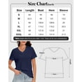 thumbnail image 3 of Women's Short Sleeve T-Shirt - Basic Round Neck Summer Top, Soft & Breathable Casual Tee, Fashion Fit, 3 of 5
